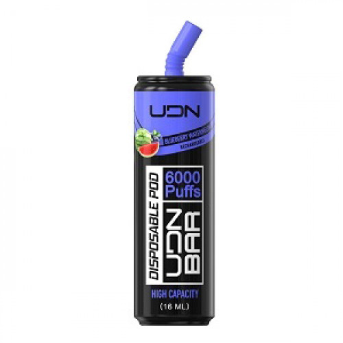 Электронная сигарета UDN BAR Blueberry Watermelon 6000 затяжек (УДН Бар Черника Арбуз)