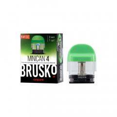 Сменный картридж Brusko Minican 4 - 3 мл (0.8 Ом) - Зеленый